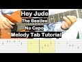 Hey Jude Guitar Lesson Melody Tab Tutorial No Capo Guitar Lessons for Beginners