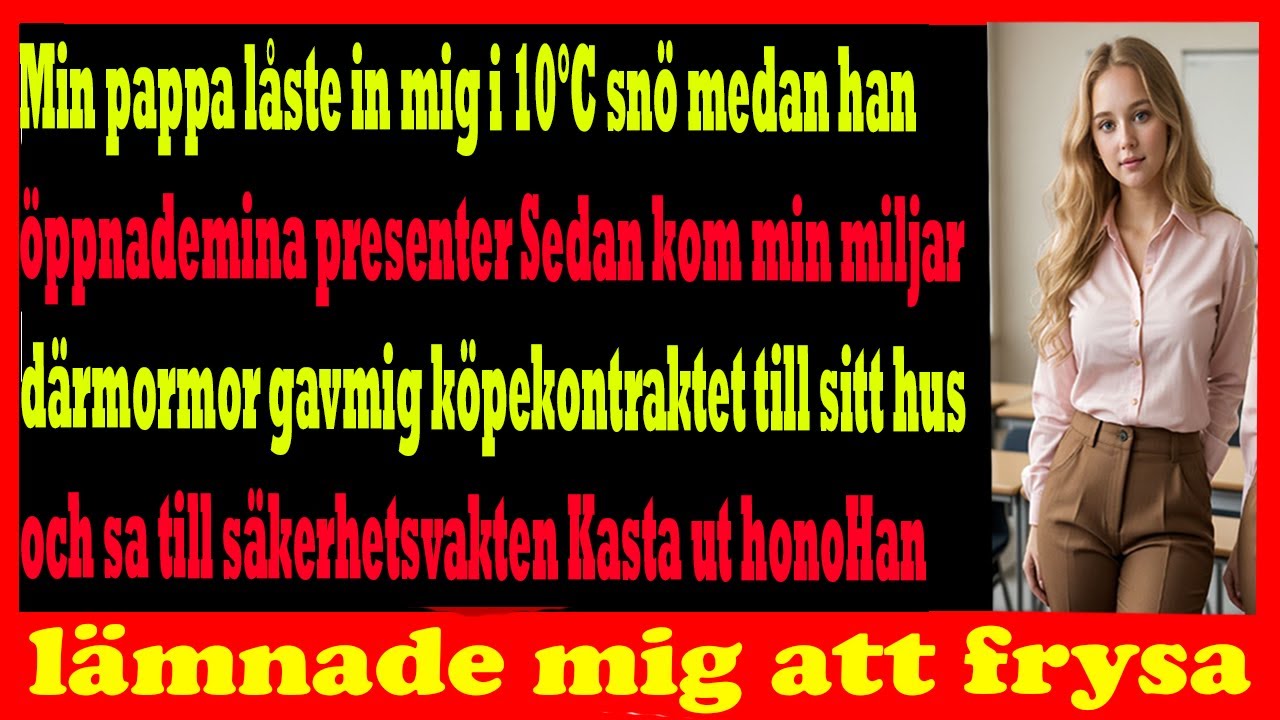 Pappa låste ut mig i 10C men min miljardärs mormor visade vem som äger huset