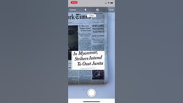 Find newspaper articles online with a photo (SnapNews app)