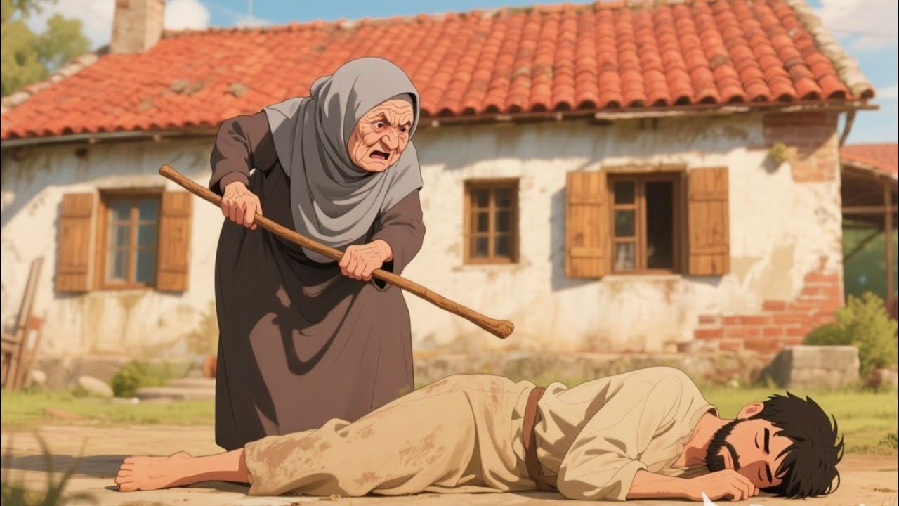 قصة العجوز و المجنون الذي ينام امام بيتها و سر الذي اكتشفته 