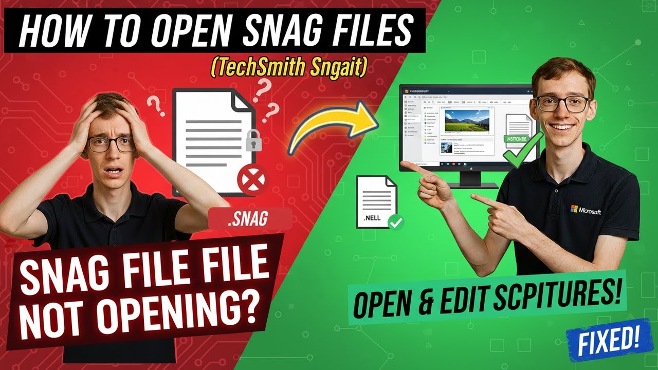 Snag File How to Open SNAG Files (TechSmith Snagit) - YouTube