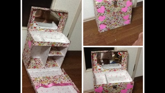 Manualidades: Caja Organizadora De Maquillaje - JuanCarlos960  Cajas para  guardar maquillaje, Organizador de maquillaje, Manualidades