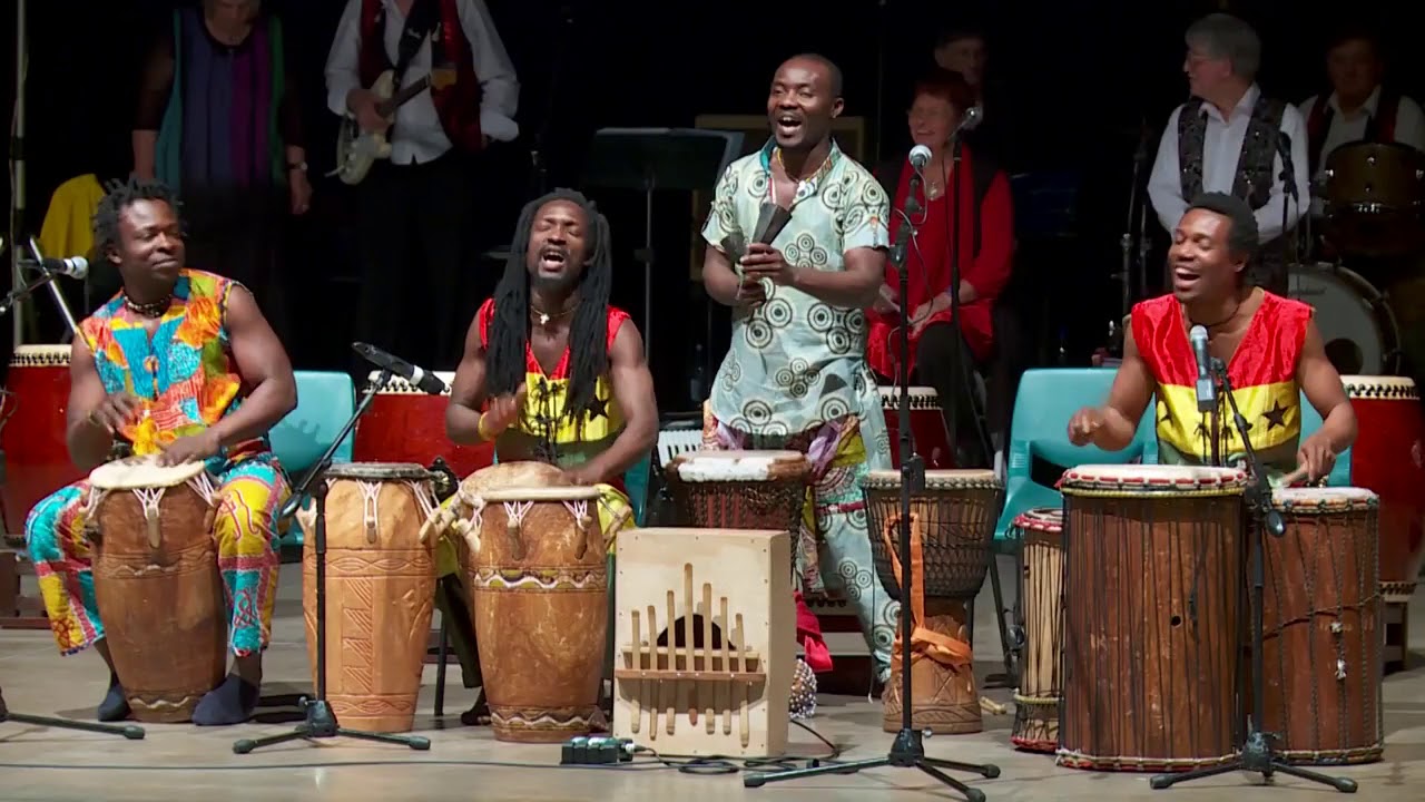 Ghana Traditional Drumming Performance with Koffie Fugah and WALA Group