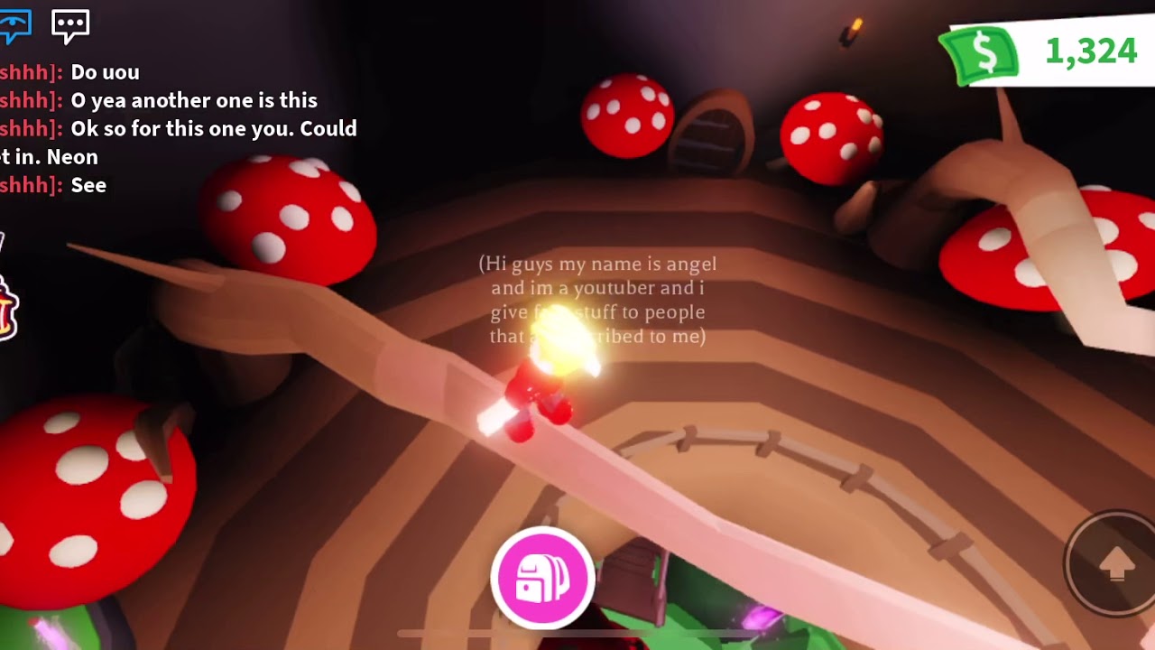 Playing adopt me( the trigger button does not work it’s fake - YouTube