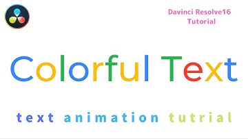 Wand ツールの使い方と色が一文字ずつ変化するカラフルテキストアニメーションの作り方  | Davinci Resolve ダビンチリゾルブ Fusion チュートリアル