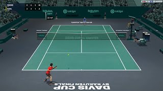 Davis Cup | Federer vs Nadal Highlights台維斯盃[full ace tennis simulator]