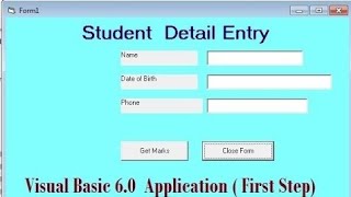 Visual Basic 6.0 Application ( First Step ) Tamil, visual basic,