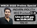 Class-4 | Indian Polity MCQ  | WBCS 2022 Prelims Special | Note Book