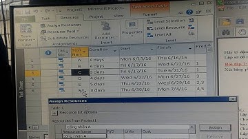 Bài tập môn QLDACNTT Microsoft Project 2010 phần 1