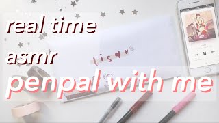 real time asmr penpal with me — dark red theme