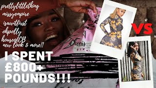 HUGE TRY ON HAUL ft PRETTYLITTLETHING & more - don’t give a heck, i’m gonna out!!!