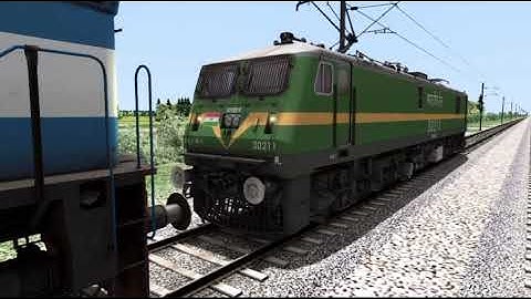 GOODS FREIGHT TRAIN 🚊 LOCO FAILED RESCUE BY Wag-9 IN INDIAN 🇮🇳 TRAIN SIMULATOR