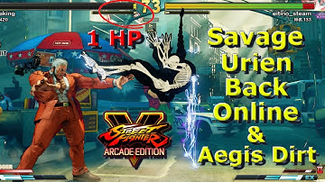 SFV AE - This Savage Urien Is Back Online | Aegis Comebacks & Dirt Compilation | Headbutt Loops