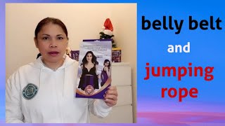 Belly belt and jumping rope for exercise