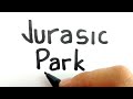 VERY EASY, How to turn words JURASIC PARK into DINOSAURS cartoon