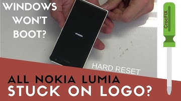 NOKIA LUMIA (Microsoft) Phone stuck on LOGO? Hard reset all models 520 625 730  830 930 1020 1320