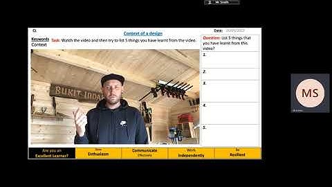 GCSE D&T NEA Part 1b Analysis of Contextual challenge