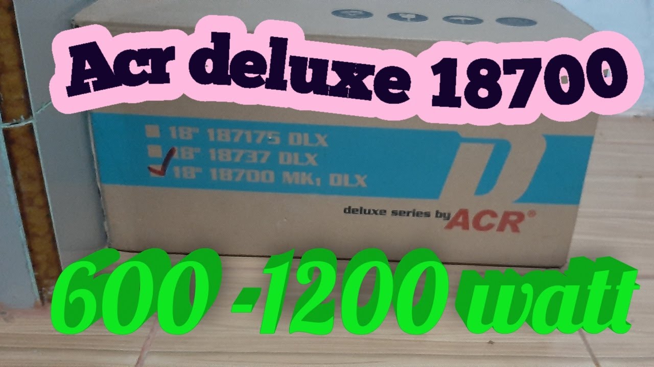 unboxing acr deluxe 18 inc MK1 18700