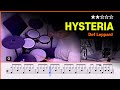 Hysteria - Def Leppard (★★☆☆☆) Pop Drum Cover with Sheet Music