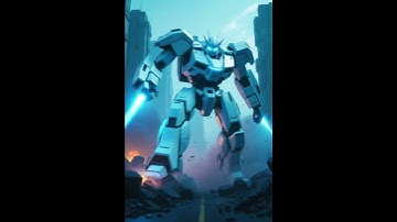 Dual Laser Fury 🤖⚡ | The White Destroyer Awakens | Cinematic AI 4K #Shorts