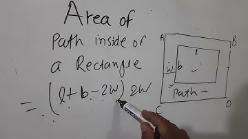 Area of a Path inside a Rectangle