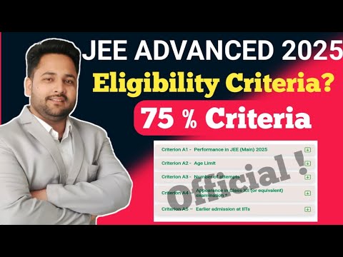 Jee advanced 2025 eligibility criteria | how many attempts in jee ...