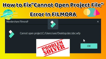 Cannot Open Project/Wondershare Filmora /project/VE project9 update.wfp filmora | Error Fix | Fixed