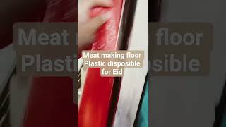 "Using plastic tarps &amp; disposables while handling meat makes cleanup easy. No floor stains or mess!