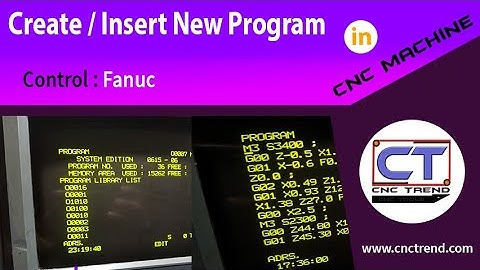 Create / Insert new Program in CNC Machine in URDU | Fanuc | Write new Program in CNC Lathe Machine