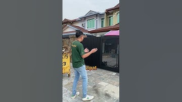 Single folding gate? #shorts #armygrade #autogatesystem #autogate