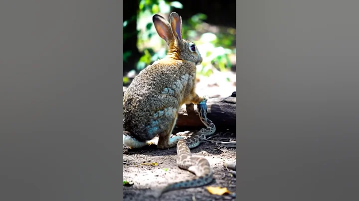 Real Life Snake vs Rabbit Family – Heart-Stopping Wildlife Rescue in the Meadow 🐇🐍 #shorts