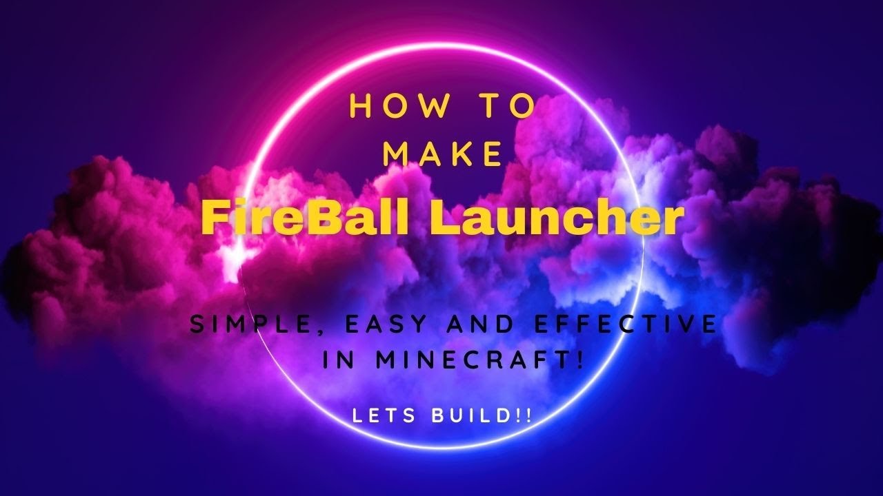 How to make a Fireball Launcher In Minecraft!! YouTube