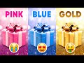 Choose your gift pink blue or gold  how lucky are you  quiz forest