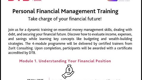 Module 1 Recording   Understanding your Financial Position
