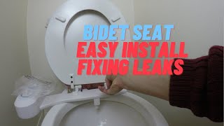 Bidet seat: Easy installation, Fixing Leaks & Other Issues