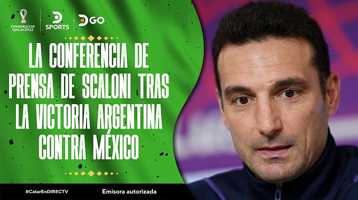 La conferencia de prensa de #SCALONI tras la victoria de #ARGENTINA contra #MÉXICO