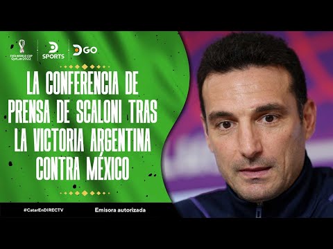 La conferencia de prensa de #SCALONI tras la victoria de #ARGENTINA contra #MÉXICO