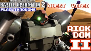 Gundam Battle Operation 2 Guest Video: MS-09R-2 Rick Dom II