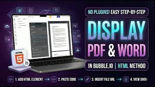 How To Display Pdf & Word Files In Bubble.io No Code