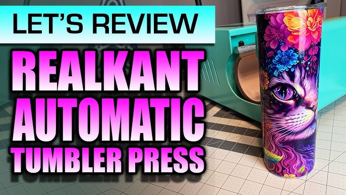 Unboxing And First Impressions Of The HTVRONT Auto Tumbler Heat Press Free  Style Wednesday 