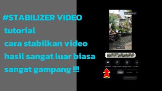cara menstabilkan video | STABILIZER | gampang banget !!! ini caranya 