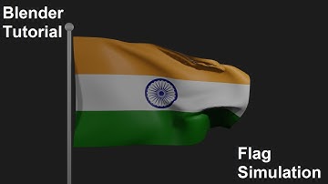 How to make flag simulation in blender || step by step tutorial || smart sky