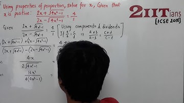 Ratio & Proportion Exercise 7.3 Q13ii(new) Class X ICSE | IIT JEE Using properties of proportion