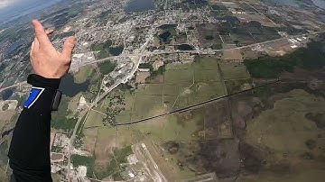 Solo , low Altitude , Freefly, front riser 90 to land practice