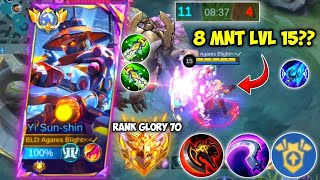 8 MNT LVL 15!! YSS PERFECT ROTATION GAMEPLAY NEW PATCH/UPDATE | ROTASI GLOBAL YSS BUAT PEMULA - MLBB