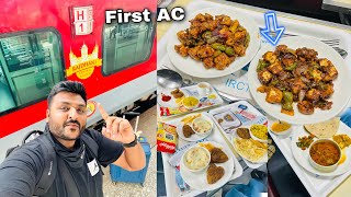 India’s Most Luxurious CR Rajdhani Express First AC journey || Restaurant jaisa khana || IRCTC