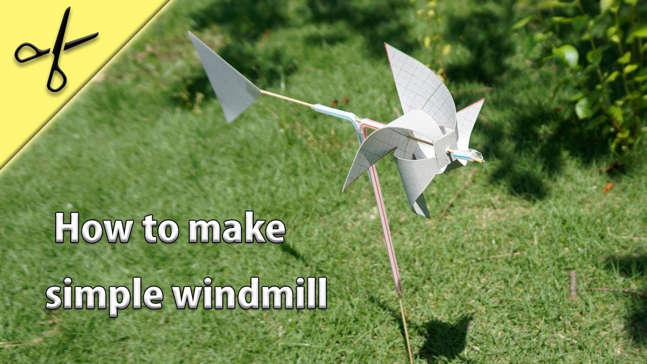 How To Make A Simple Windmill Youtube