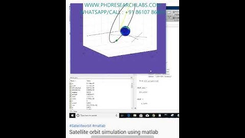 Satellite orbit simulation using matlab -MATLAB ASSIGNMENTS PROJECTS