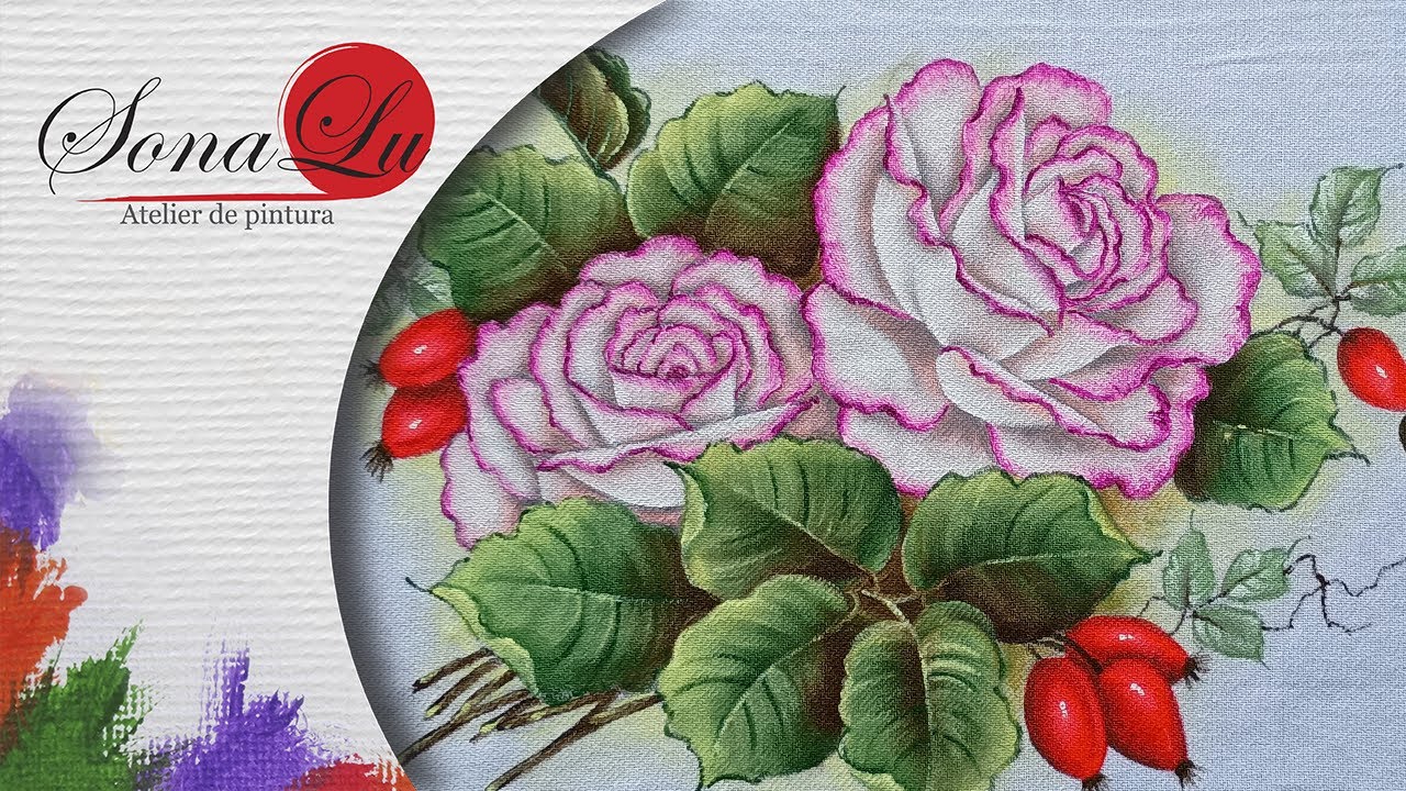 Aula 905 - Rosas em Pano e Prato