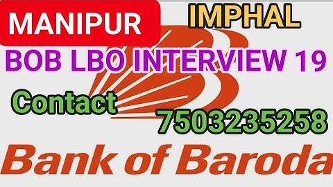 BANK OF BARODA LBO INTERVIEW |  #boblbointerview #boblbo #interviewquestions #interview | 7503235358